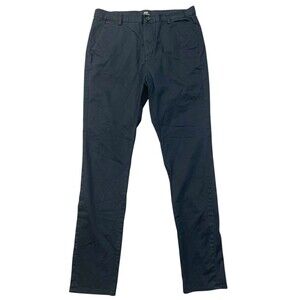 H&M Slim Fit Size 32 X 30 Black Chino Cotton Twill Pants